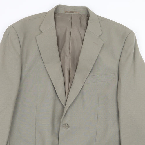 Skopes Mens Beige Polyester Jacket Suit Jacket Size 44 Regular