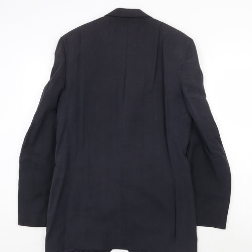 Ultimo Mens Blue Polyester Jacket Suit Jacket Size 36 Regular