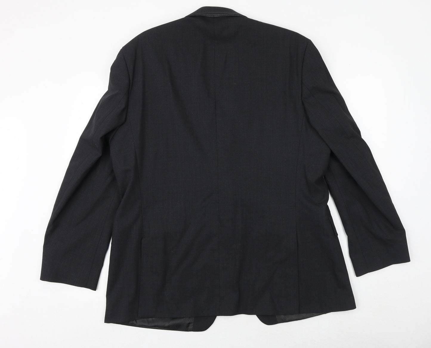 Jeff Banks Mens Grey Polyester Jacket Suit Jacket Size 46 Regular
