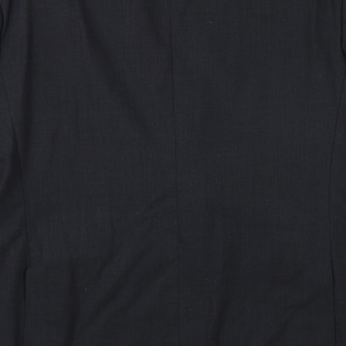 Jeff Banks Mens Grey Polyester Jacket Suit Jacket Size 46 Regular