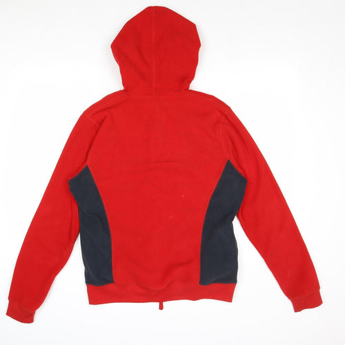 Sea of Sky Mens Red Polyester Full Zip Hoodie Size L - I Love NZ