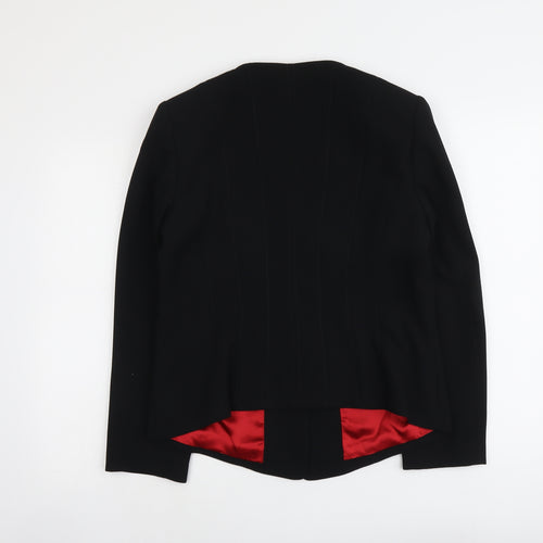 Jacques Vert Womens Black Polyester Jacket Blazer Size 12
