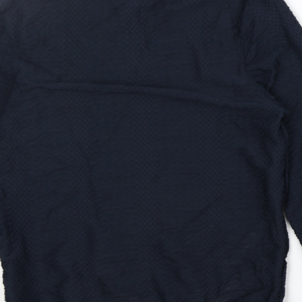 Topman Mens Blue Polyester Pullover Sweatshirt Size S