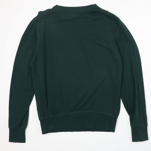 H&M Womens Green Cotton Pullover Sweatshirt Size S Pullover - Ninety Three