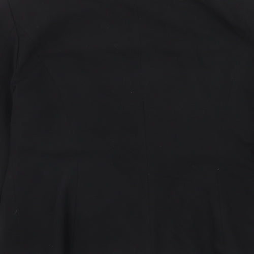 George Womens Black Polyester Jacket Blazer Size 12