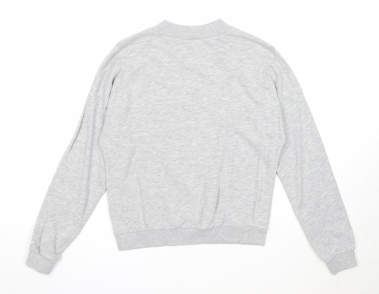 Divided Womens Grey Cotton Pullover Sweatshirt Size S Pullover - Not Your Bae