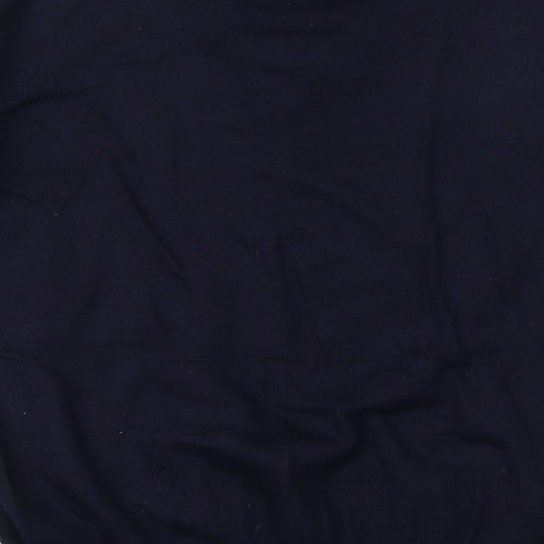 Douglas Mens Blue V-Neck Acrylic Pullover Jumper Size M Long Sleeve