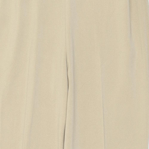 Artigiano Womens Beige Polyester Trousers Size 12 Regular