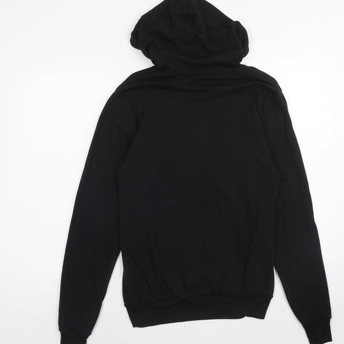 Bella + Canvas Womens Black Cotton Pullover Hoodie Size S Pullover