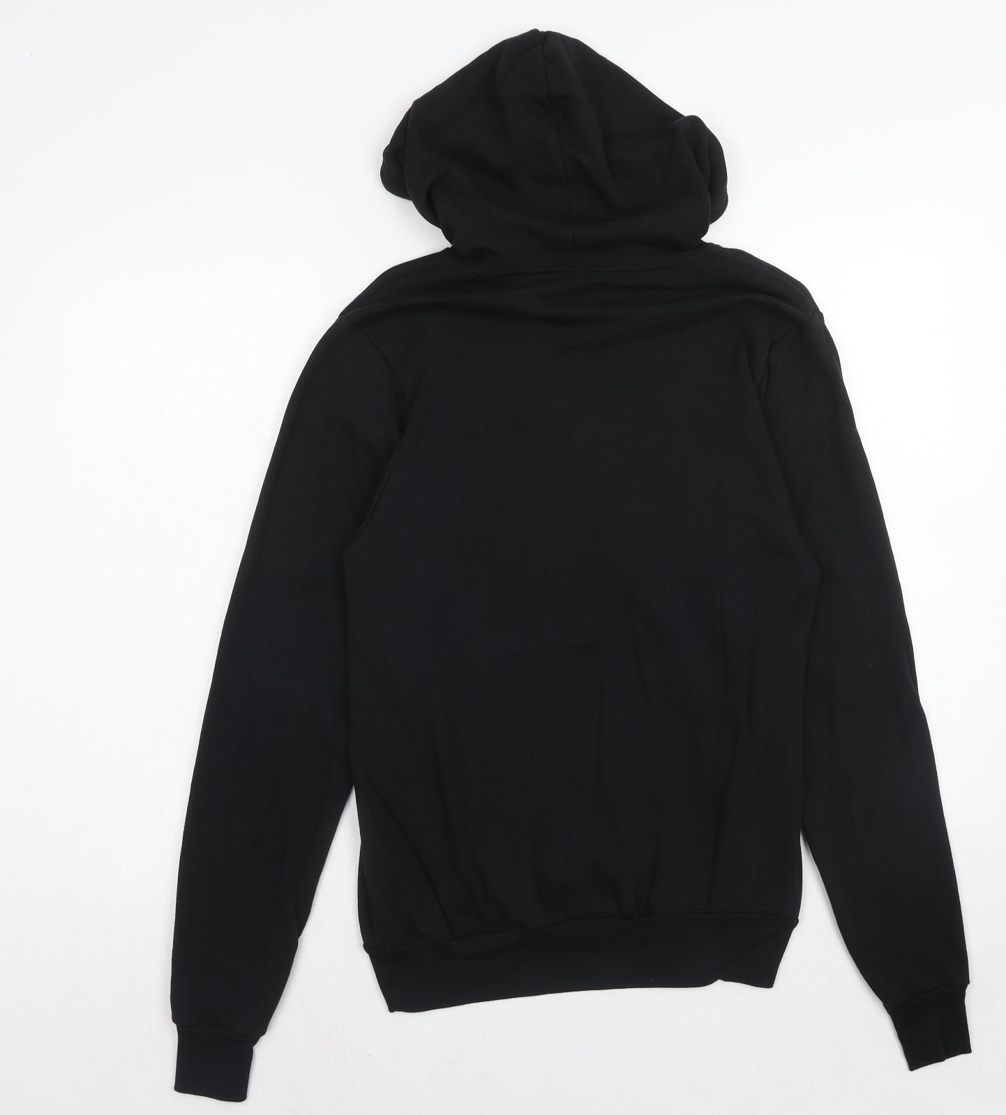 Bella + Canvas Womens Black Cotton Pullover Hoodie Size S Pullover