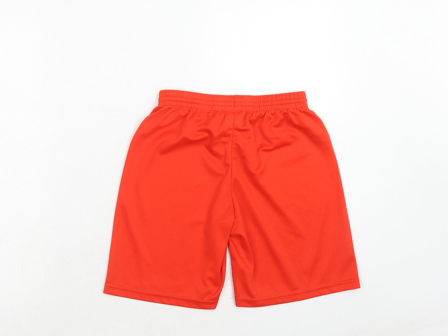 DECATHLON Boys Red Polyester Sweat Shorts Size 12 Years Regular