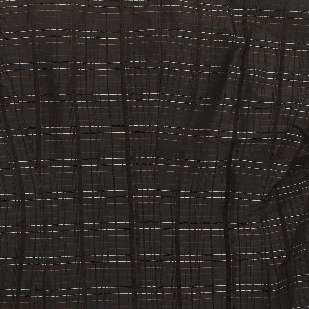 Gerry Weber Womens Brown Plaid Polyester Jacket Blazer Size 18