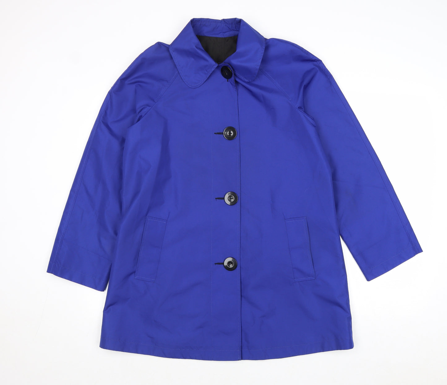 Centigrade Womens Blue Pea Coat Coat Size XS Button