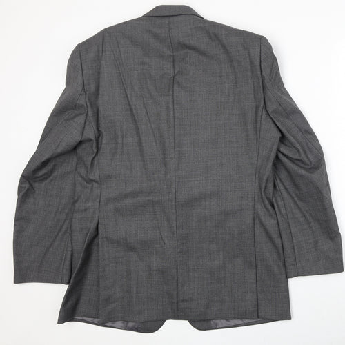 Paul Costelloe Mens Grey Wool Jacket Suit Jacket Size 42 Regular