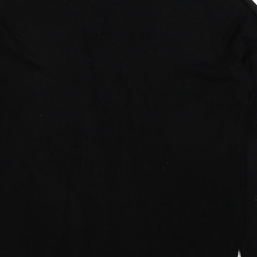 Thomas Nash Mens Black V-Neck Acetate Pullover Jumper Size M Long Sleeve
