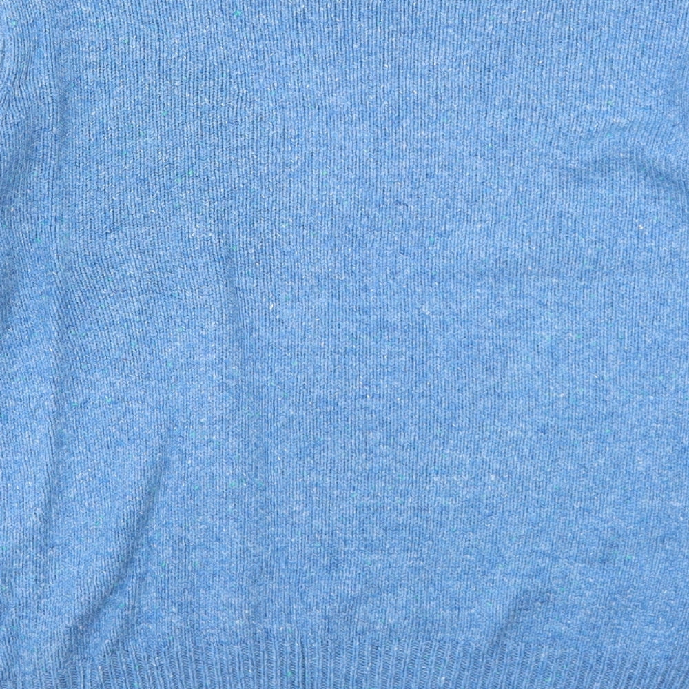 Cedar Wood State Mens Blue Round Neck Acrylic Pullover Jumper Size S Long Sleeve