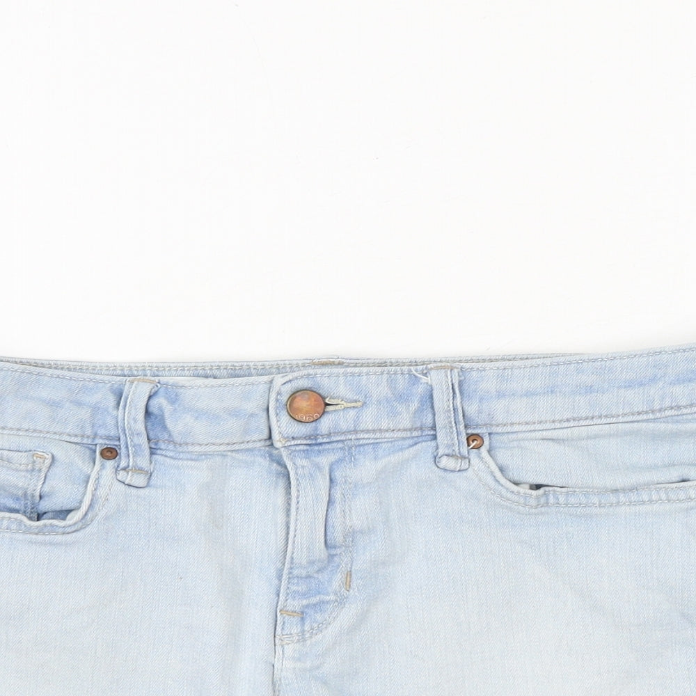Gap Womens Blue 100% Cotton Cut-Off Shorts Size 32 in Regular Zip