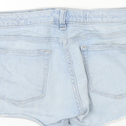 Gap Womens Blue 100% Cotton Cut-Off Shorts Size 32 in Regular Zip