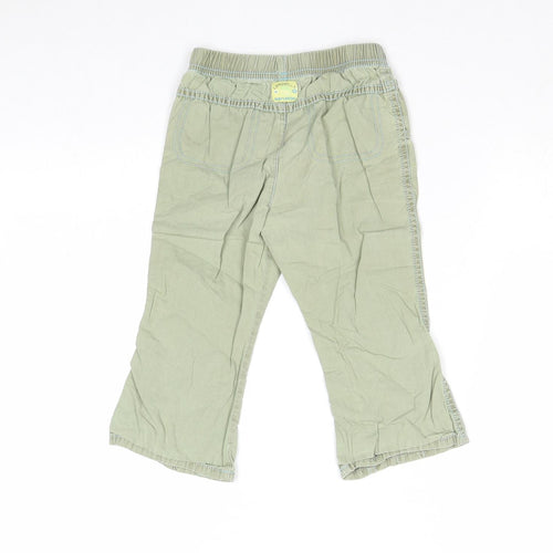 Sanetta Boys Green Cotton Chino Trousers Size 2 Years Regular Pullover
