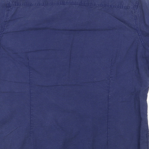 Burton Mens Blue Cotton Button-Up Size XL Collared Button