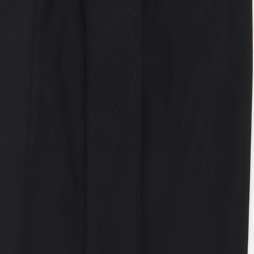 NEXT Mens Black Polyester Dress Pants Trousers Size 32 in Regular Zip
