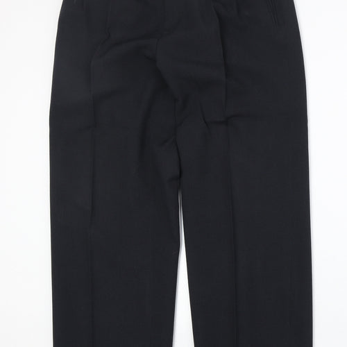 Antoni Visconti Mens Black Polyester Dress Pants Trousers Size 32 in Regular Zip