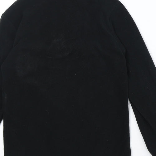 Campri Boys Black Polyester Pullover Sweatshirt Size 9-10 Years Zip