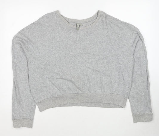 ASOS Womens Grey Cotton Pullover Sweatshirt Size 18 Pullover