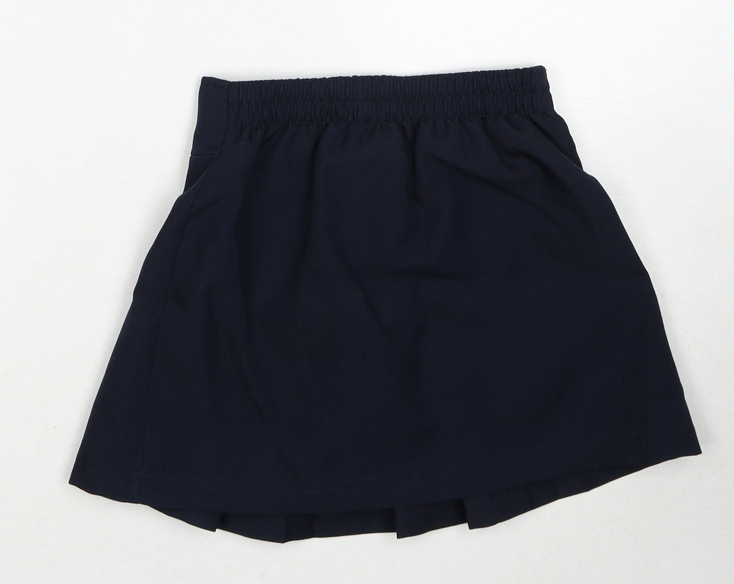 IZOD Girls Blue Polyester Flare Skirt Size 6 Years Regular Zip