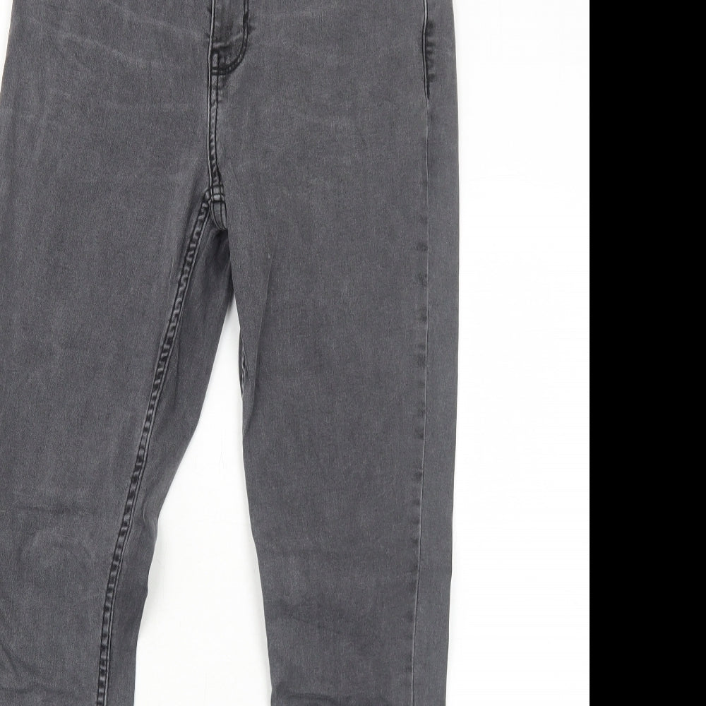 ORSAY Womens Grey Cotton Skinny Jeans Size 10 Regular Zip