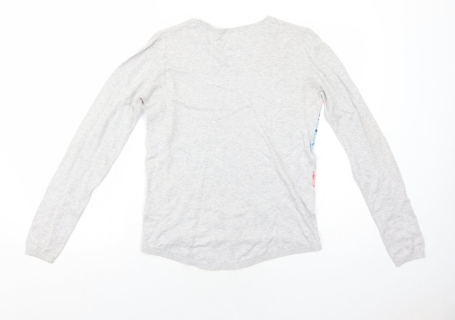 H&M Girls Grey Round Neck Cotton Pullover Jumper Size 14 Years Pullover - You Got That Sparkle
