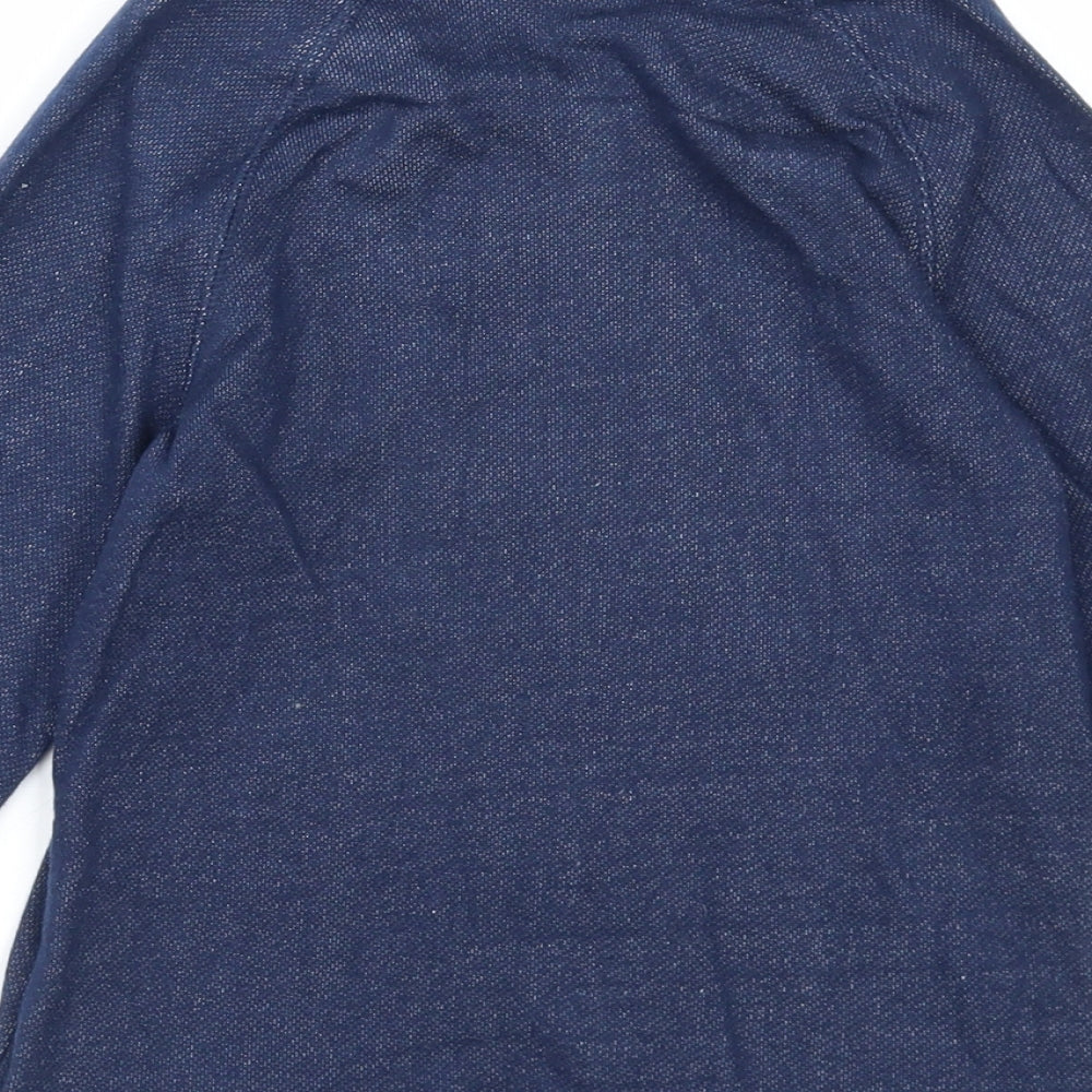 Mothercare Boys Blue Cotton Full Zip Sweatshirt Size 6 Years Zip