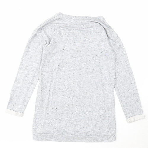 NEXT Girls Grey Cotton Pullover Sweatshirt Size 10 Years Pullover - YEH
