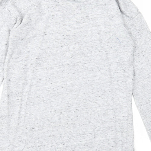 NEXT Girls Grey Cotton Pullover Sweatshirt Size 10 Years Pullover - YEH