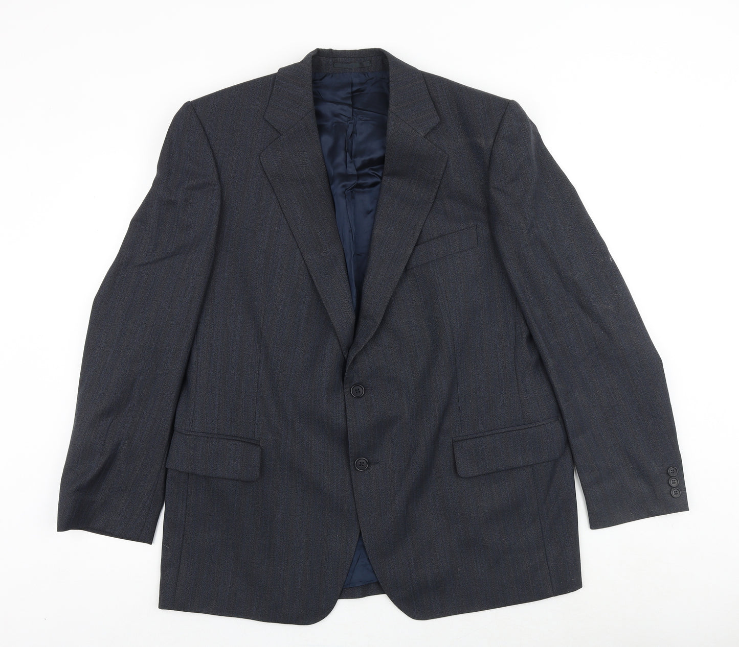 Magee Mens Blue Polyester Jacket Suit Jacket Size 40 Regular
