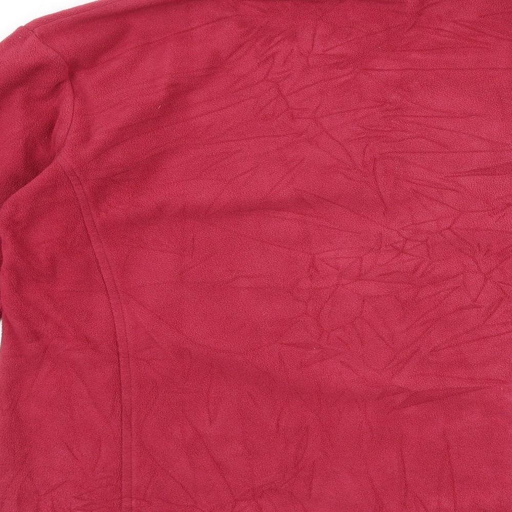 Gelert Womens Red Polyester Pullover Sweatshirt Size 12 Zip