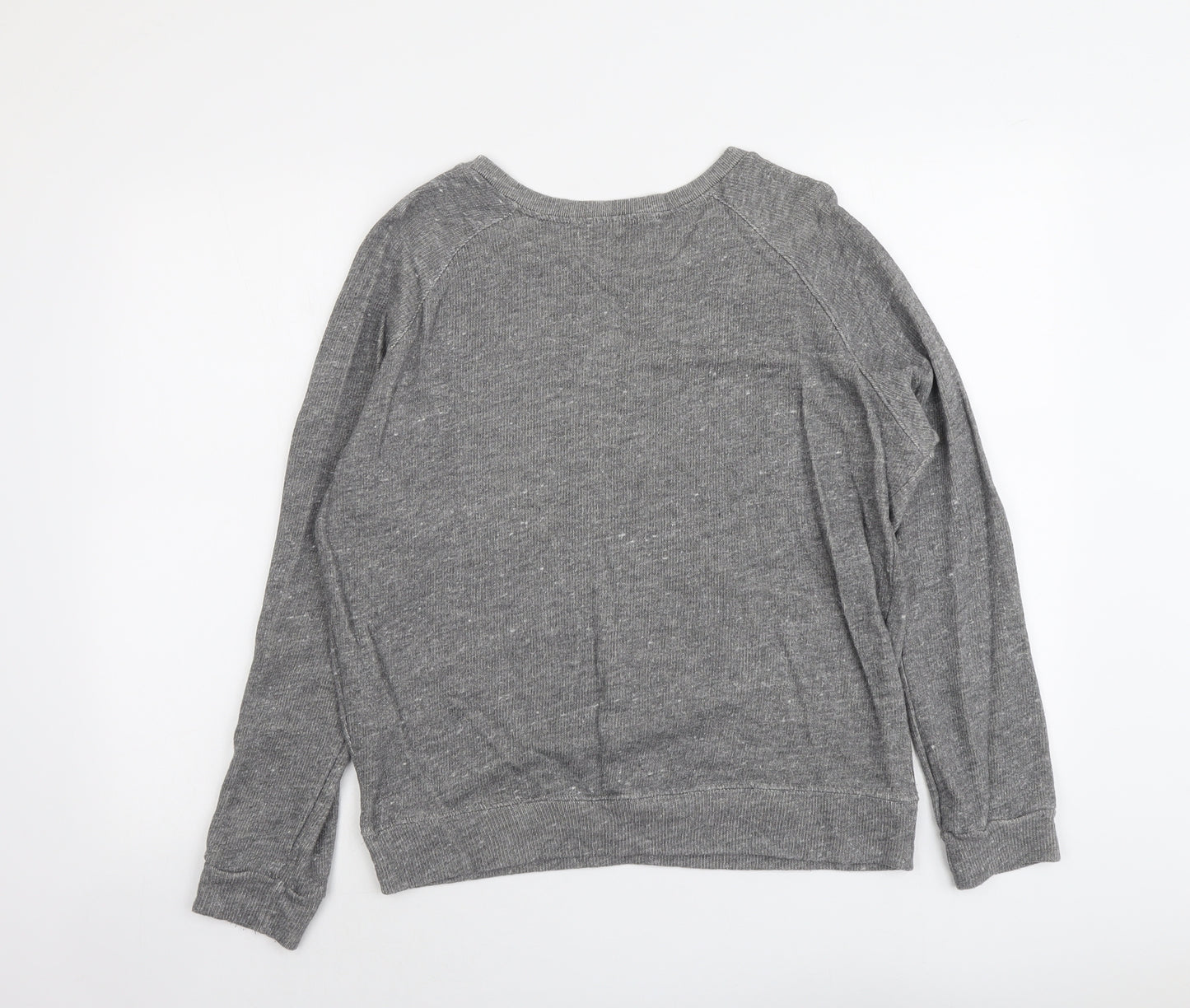 Bershka Womens Grey Cotton Pullover Sweatshirt Size L Pullover - Iconic