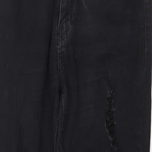 CI SONO Womens Black Cotton Straight Jeans Size 32 in Regular Zip
