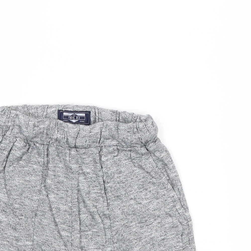NEXT Boys Grey Cotton Sweat Shorts Size 6-7 Years Regular - Waist 20