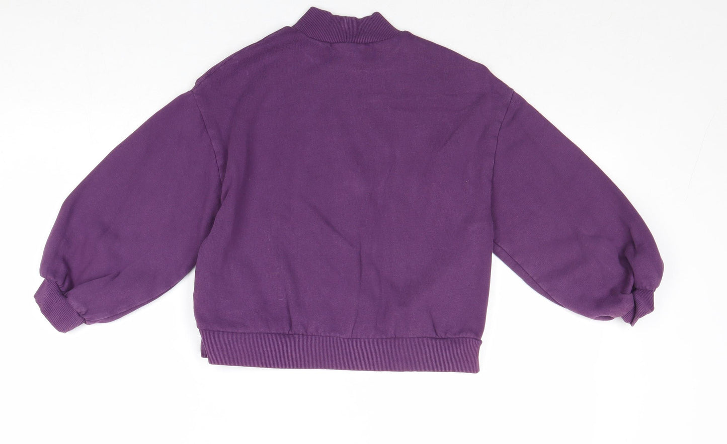 NEXT Girls Purple Polyester Pullover Sweatshirt Size 9 Years Pullover - Unicorn Stay Magical