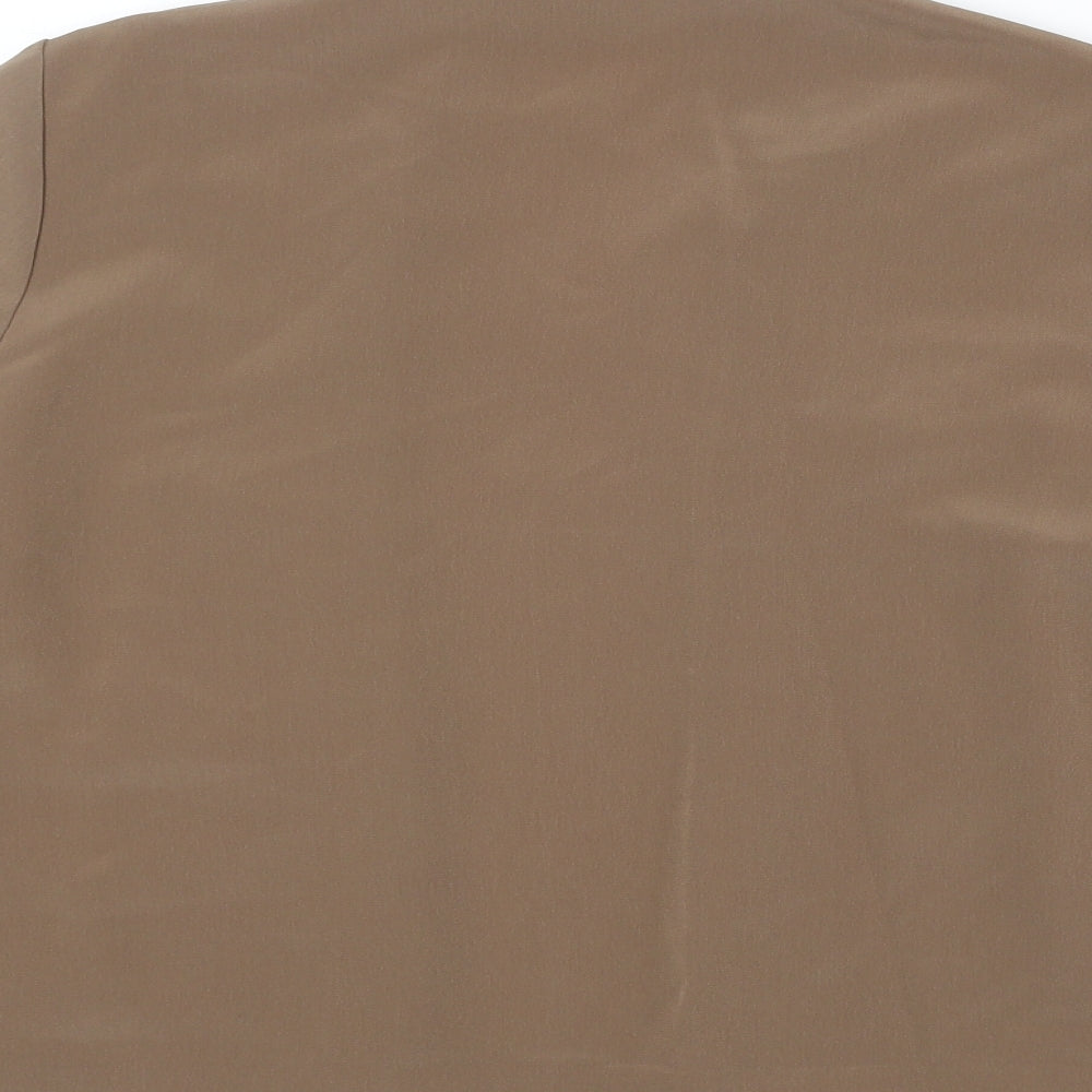 BHS Womens Brown Polyester Jacket Blazer Size 12 - Open