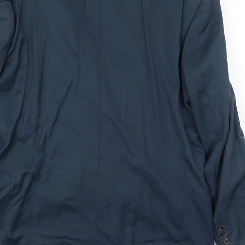 Skopes Mens Blue Polyester Jacket Suit Jacket Size 38 Regular