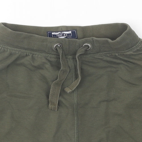 NEXT Boys Green Cotton Sweat Shorts Size 5-6 Years Regular Drawstring