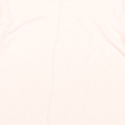 Zara Girls Pink Cotton Basic T-Shirt Size 11-12 Years Round Neck Pullover