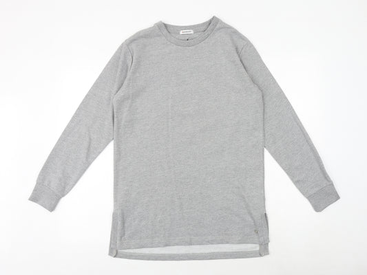 Damart Womens Grey Cotton Pullover Sweatshirt Size 10 Pullover