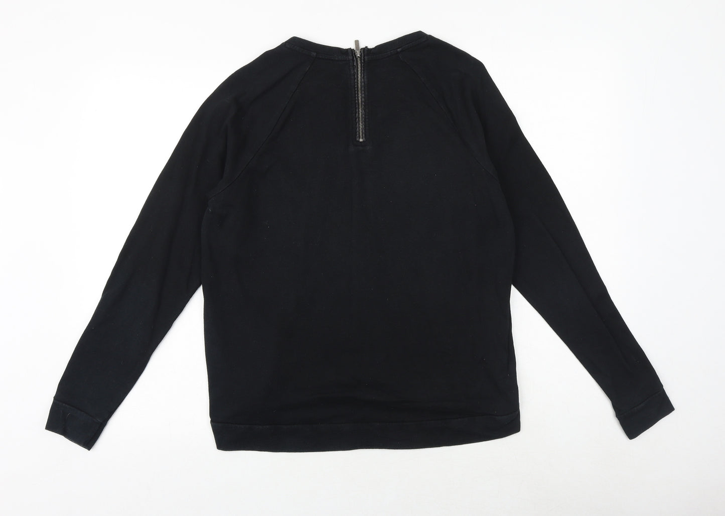 NEXT Womens Black Viscose Pullover Sweatshirt Size 12 Pullover