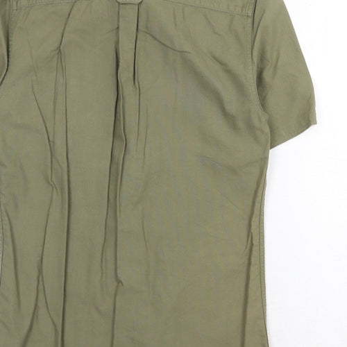 NEXT Mens Green Cotton Button-Up Size XS Collared Button