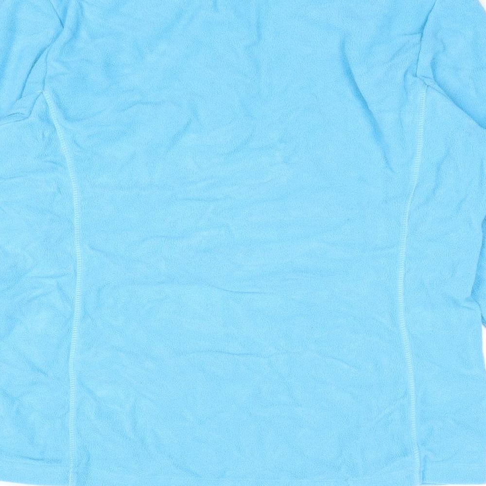 Camel Crown Womens Blue Polyester Pullover Sweatshirt Size XL Zip