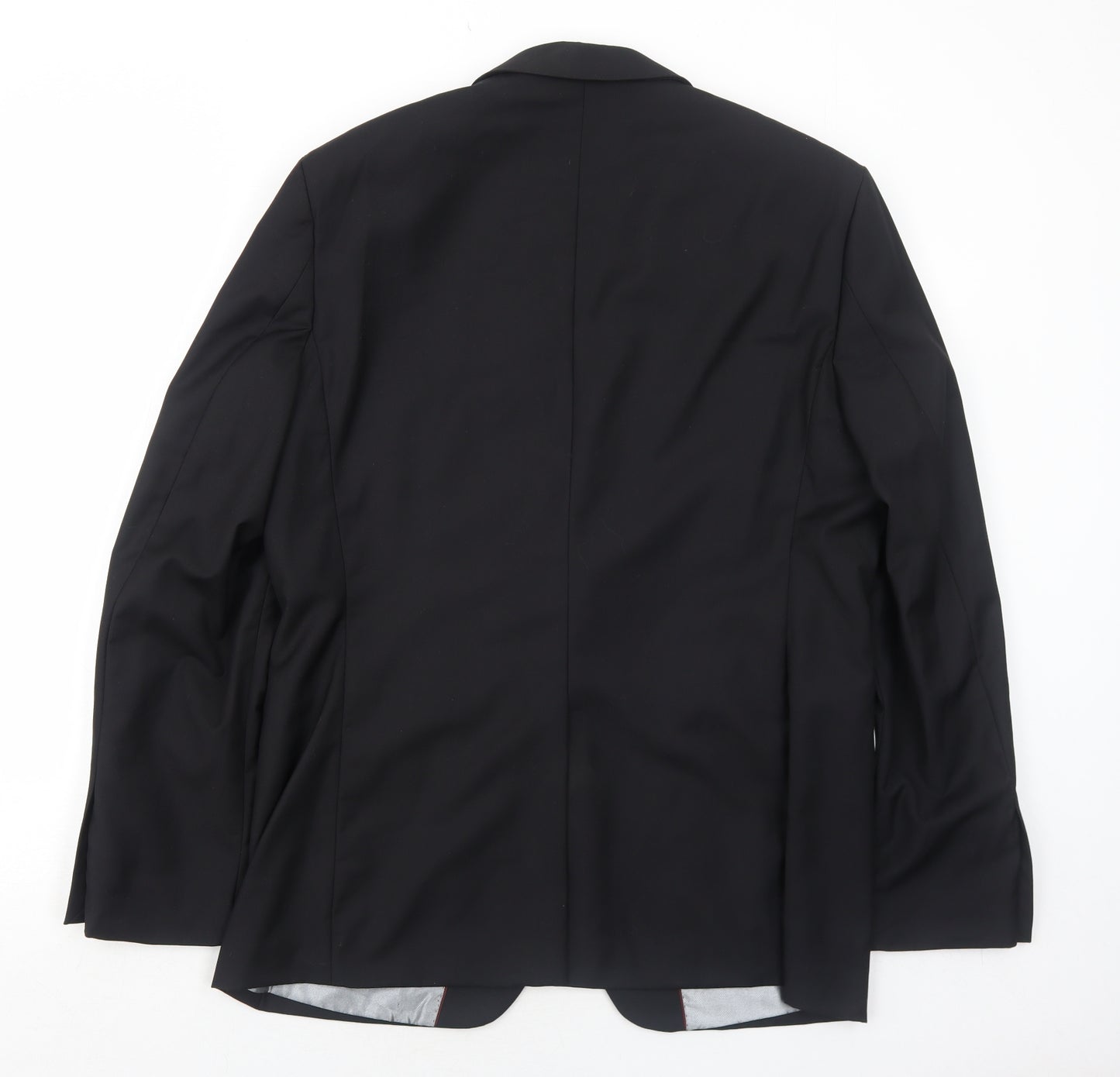 Goodsouls Mens Black Polyester Jacket Suit Jacket Size 40 Regular