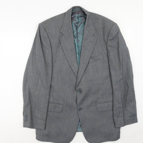 West Brook Mens Grey Wool Jacket Suit Jacket Size 42 Regular